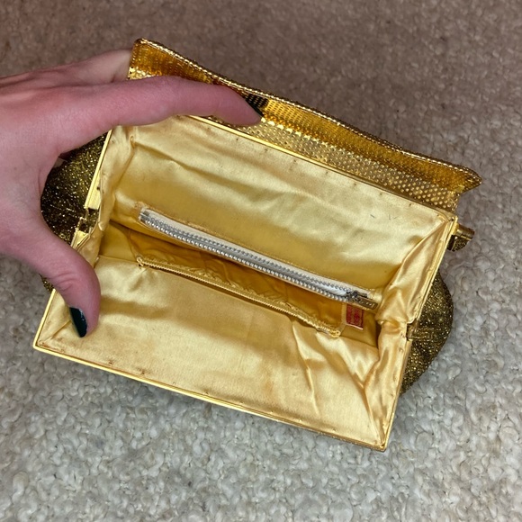 Vintage gold beaded evening bag - Picture 11 of 16